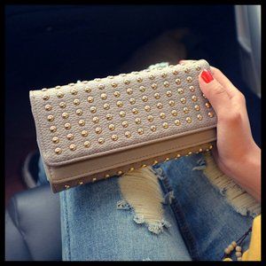 NEW Studded Grey Wallet
